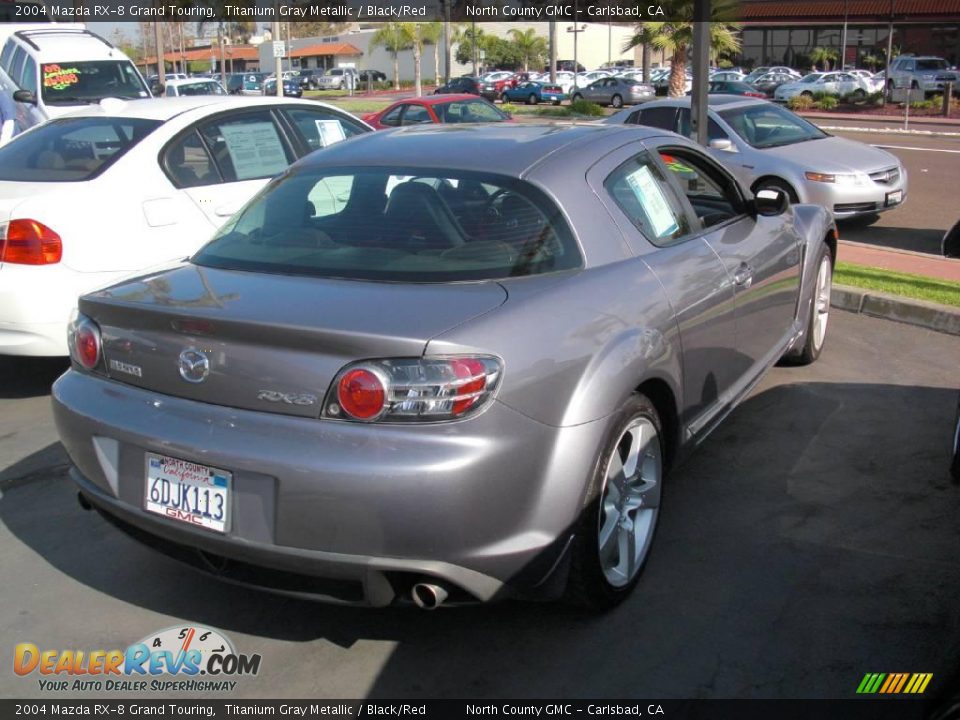 2004 Mazda RX-8 Grand Touring Titanium Gray Metallic / Black/Red Photo #2