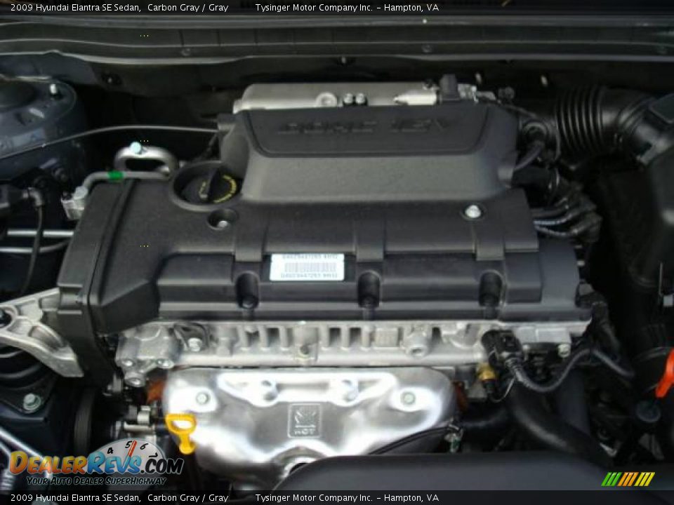 2009 Hyundai Elantra SE Sedan Carbon Gray / Gray Photo #24
