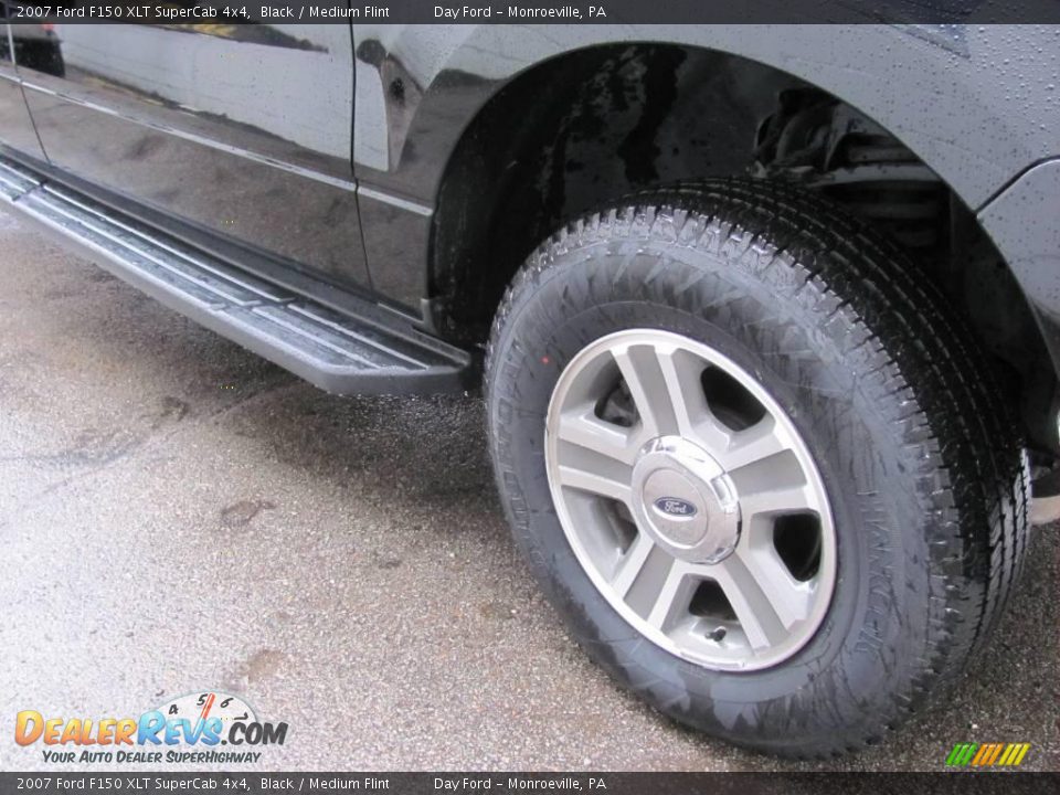 2007 Ford F150 XLT SuperCab 4x4 Black / Medium Flint Photo #5
