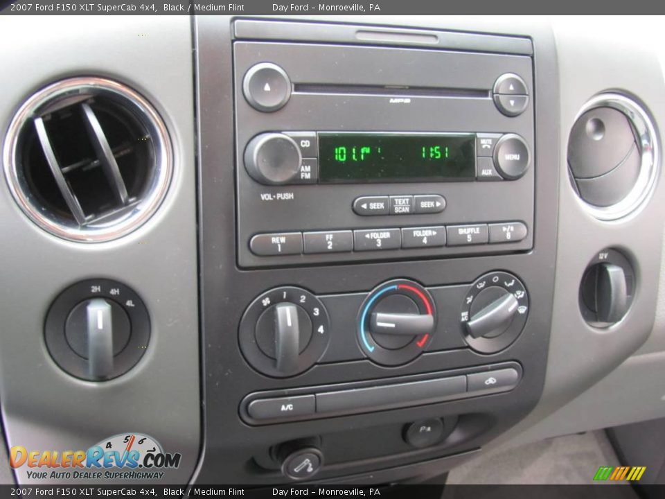 2007 Ford F150 XLT SuperCab 4x4 Black / Medium Flint Photo #12