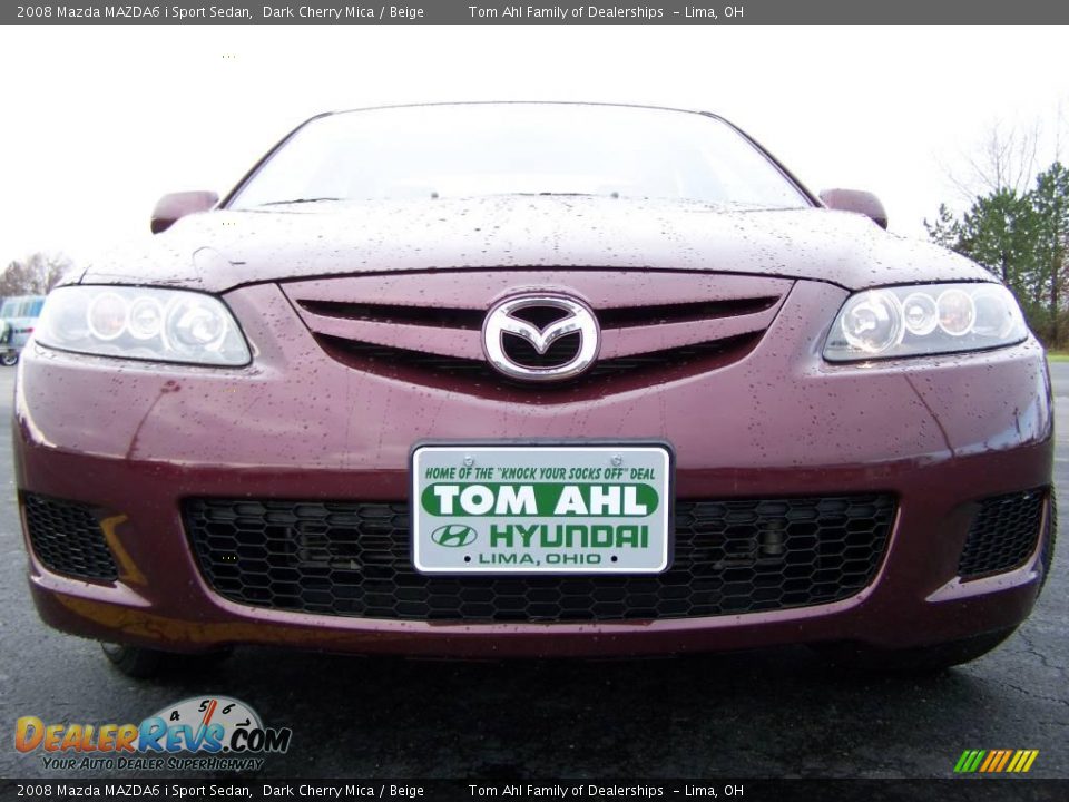 2008 Mazda MAZDA6 i Sport Sedan Dark Cherry Mica / Beige Photo #3