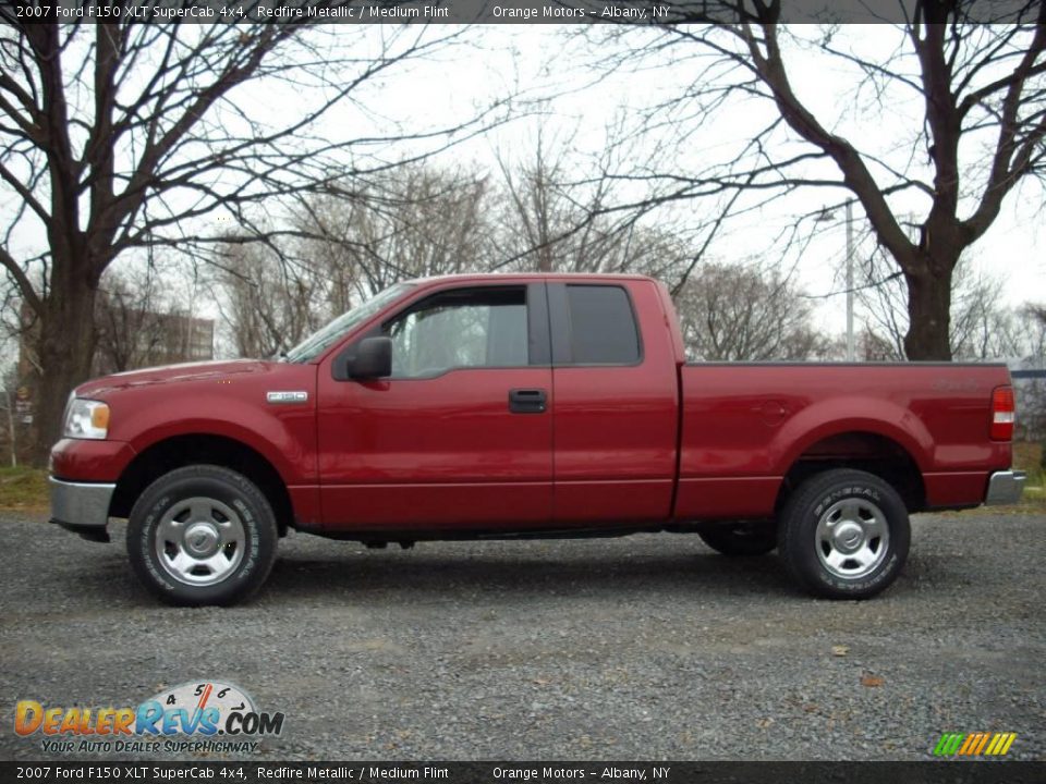 2007 Ford F150 XLT SuperCab 4x4 Redfire Metallic / Medium Flint Photo #1