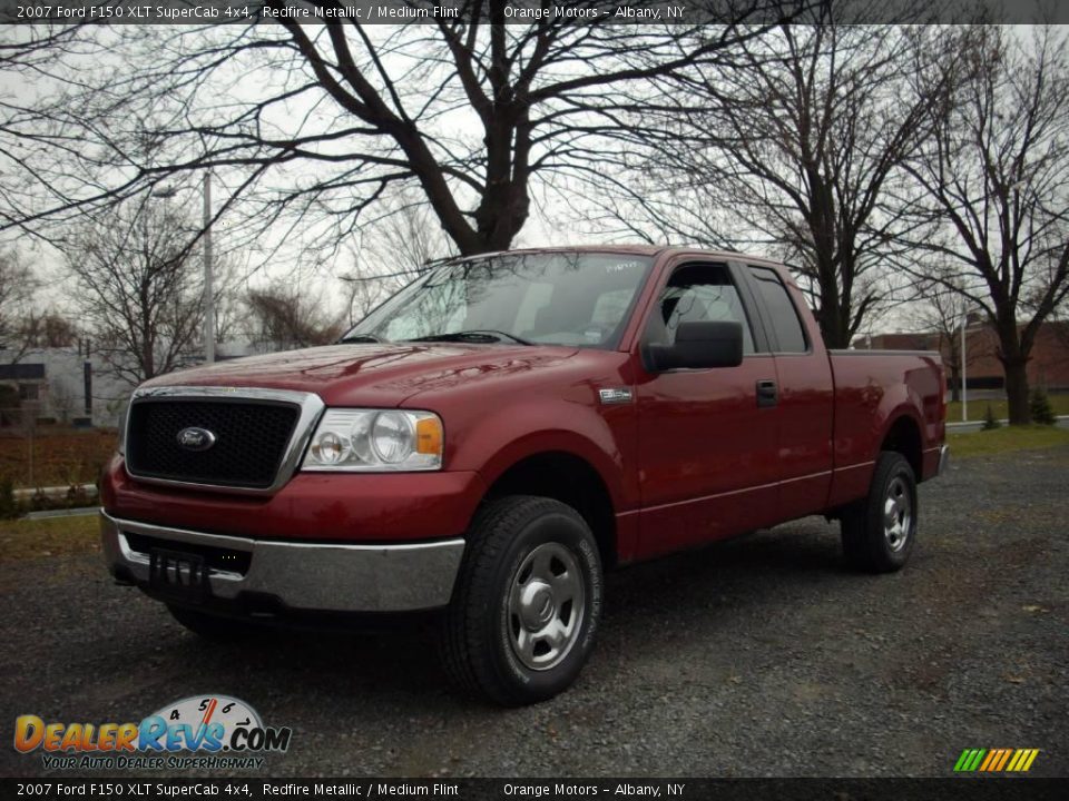 2007 Ford F150 XLT SuperCab 4x4 Redfire Metallic / Medium Flint Photo #2