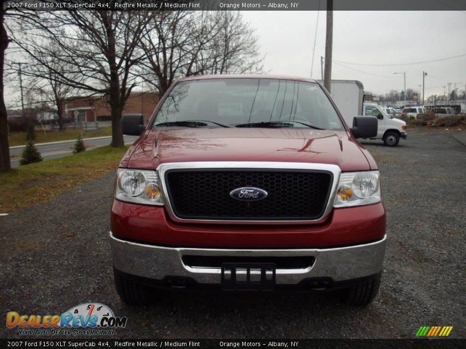 2007 Ford F150 XLT SuperCab 4x4 Redfire Metallic / Medium Flint Photo #3