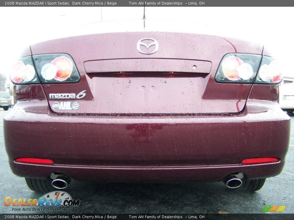 2008 Mazda MAZDA6 i Sport Sedan Dark Cherry Mica / Beige Photo #6