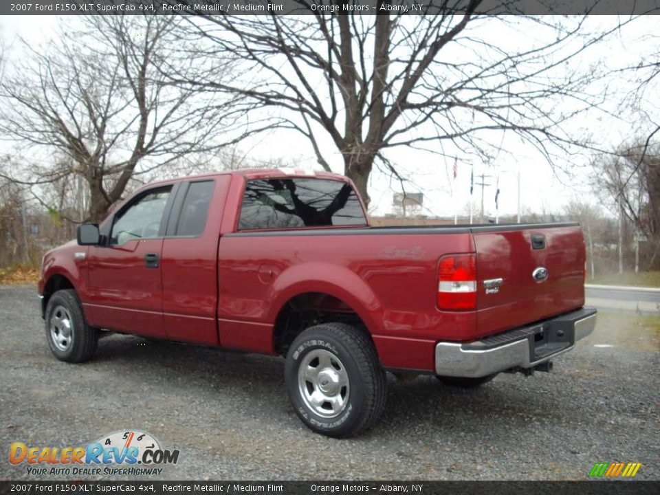 2007 Ford F150 XLT SuperCab 4x4 Redfire Metallic / Medium Flint Photo #4