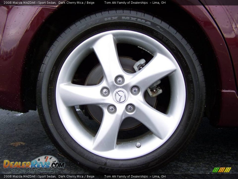 2008 Mazda MAZDA6 i Sport Sedan Dark Cherry Mica / Beige Photo #8