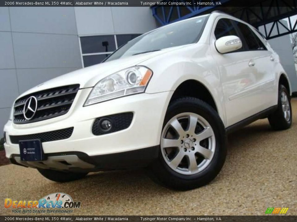 2006 Mercedes-Benz ML 350 4Matic Alabaster White / Macadamia Photo #1