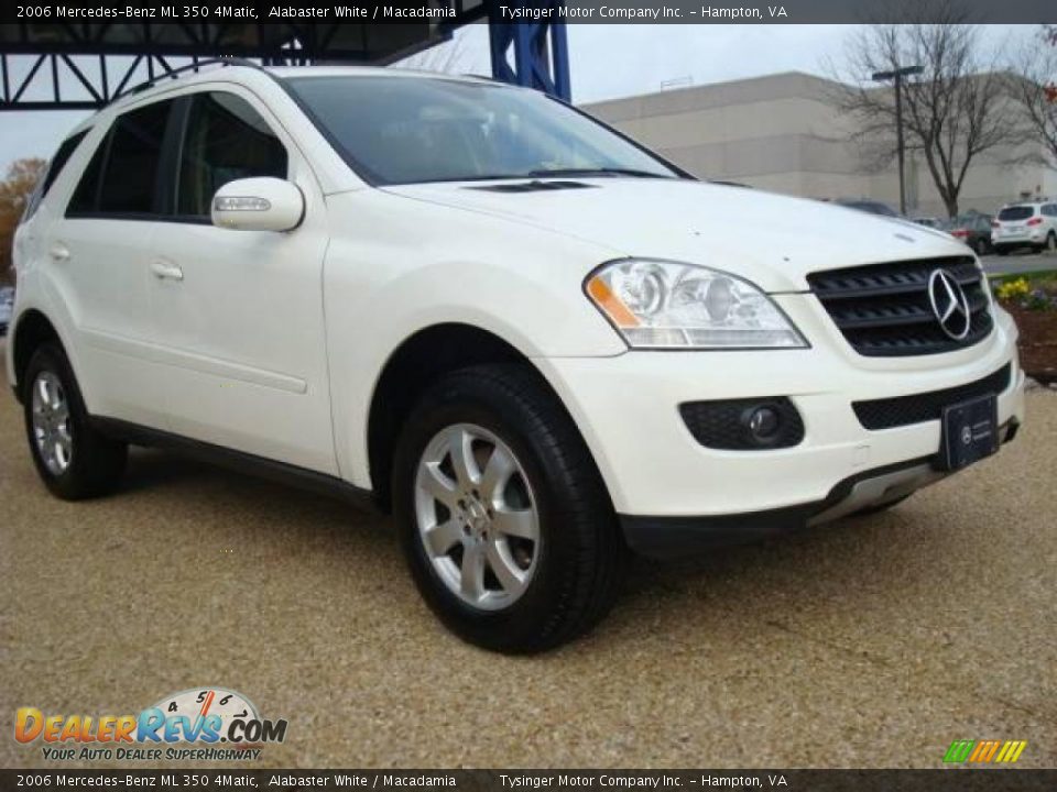 2006 Mercedes-Benz ML 350 4Matic Alabaster White / Macadamia Photo #7