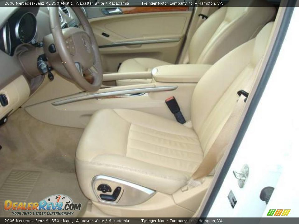 2006 Mercedes-Benz ML 350 4Matic Alabaster White / Macadamia Photo #9