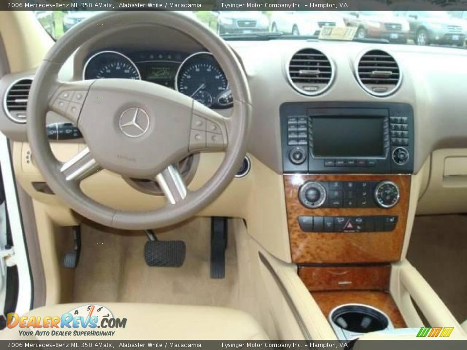 2006 Mercedes-Benz ML 350 4Matic Alabaster White / Macadamia Photo #13