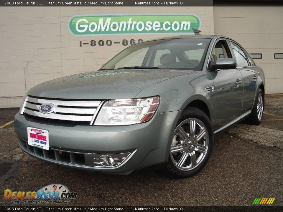 2008 Ford Taurus SEL Titanium Green Metallic / Medium Light Stone Photo #1