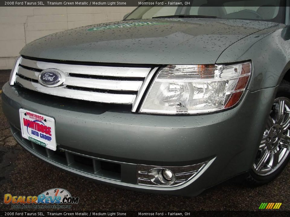 2008 Ford Taurus SEL Titanium Green Metallic / Medium Light Stone Photo #9