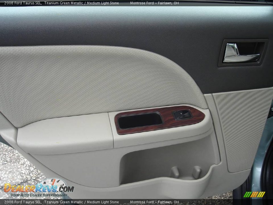 2008 Ford Taurus SEL Titanium Green Metallic / Medium Light Stone Photo #20