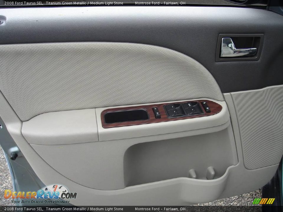 2008 Ford Taurus SEL Titanium Green Metallic / Medium Light Stone Photo #21