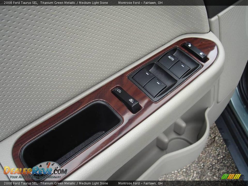 2008 Ford Taurus SEL Titanium Green Metallic / Medium Light Stone Photo #22