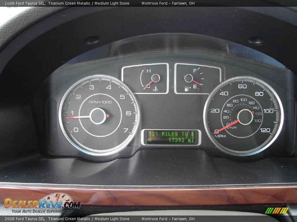 2008 Ford Taurus SEL Titanium Green Metallic / Medium Light Stone Photo #25