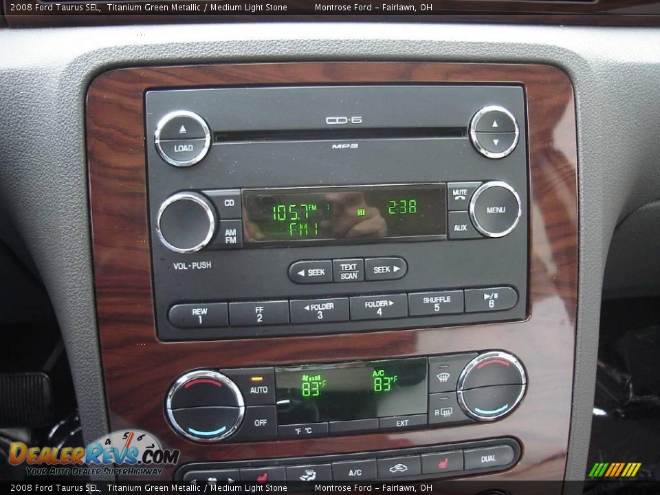 2008 Ford Taurus SEL Titanium Green Metallic / Medium Light Stone Photo #27