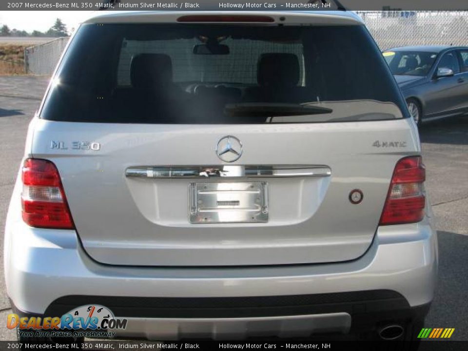 2007 Mercedes-Benz ML 350 4Matic Iridium Silver Metallic / Black Photo #3