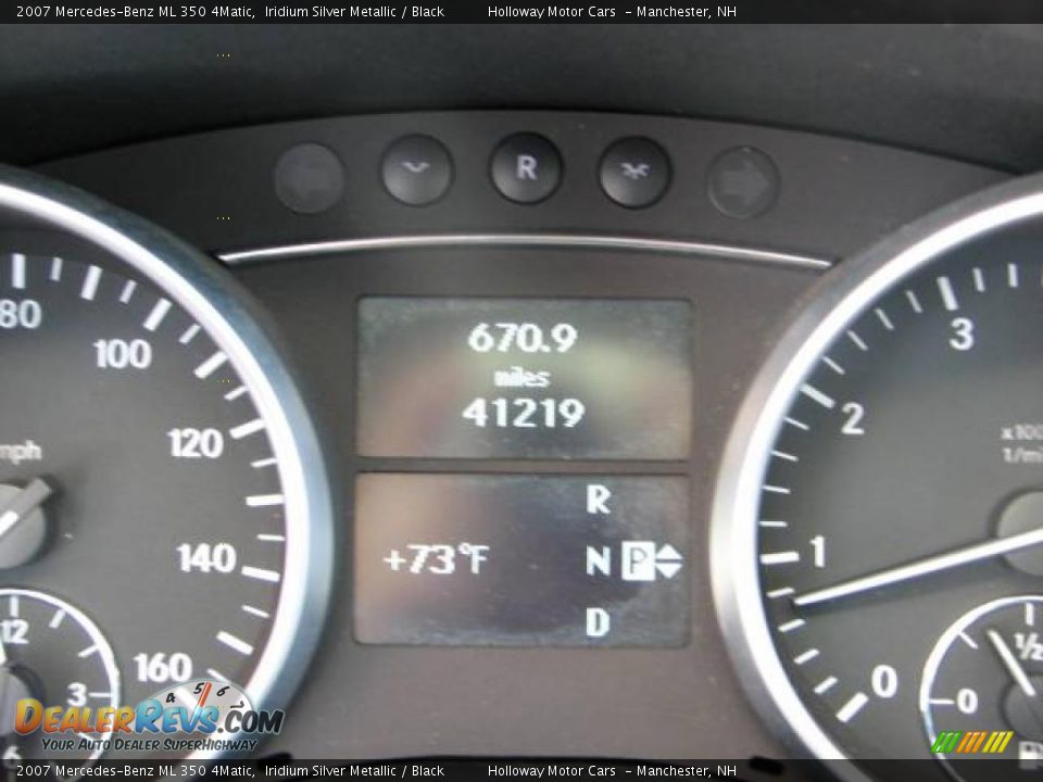 2007 Mercedes-Benz ML 350 4Matic Iridium Silver Metallic / Black Photo #9