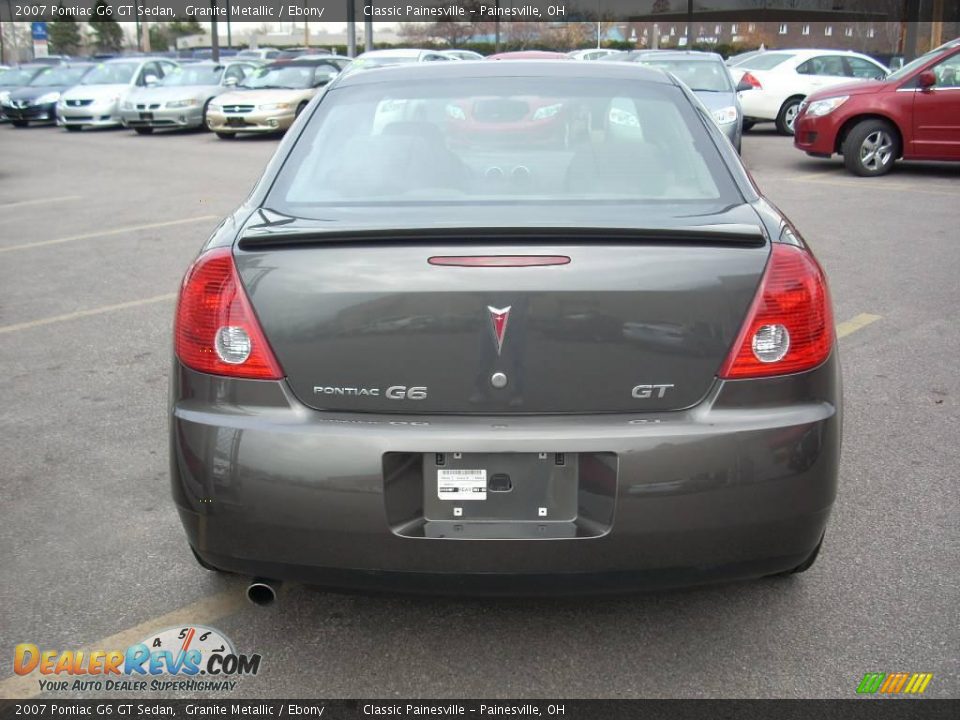 2007 Pontiac G6 GT Sedan Granite Metallic / Ebony Photo #5