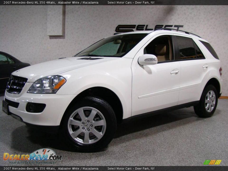 2007 Mercedes-Benz ML 350 4Matic Alabaster White / Macadamia Photo #1