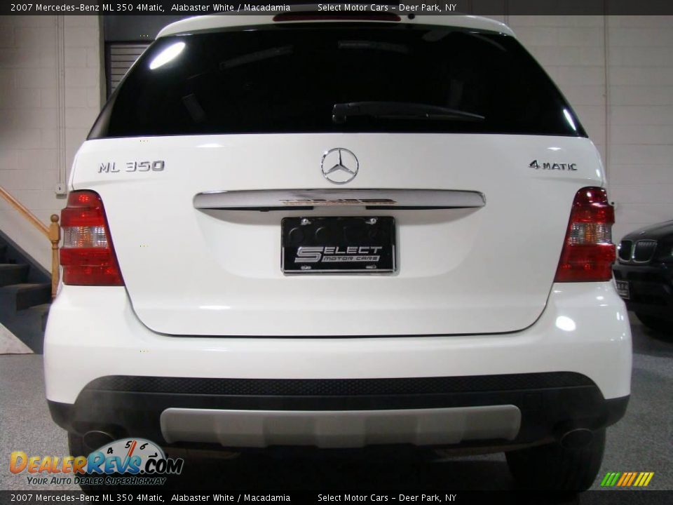 2007 Mercedes-Benz ML 350 4Matic Alabaster White / Macadamia Photo #4