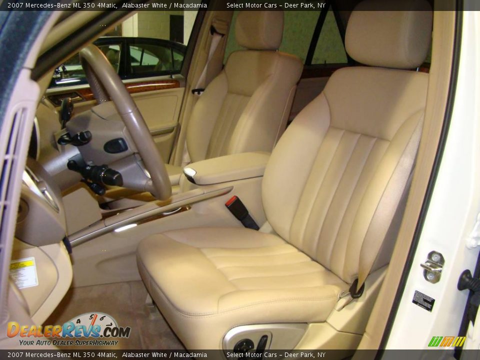 2007 Mercedes-Benz ML 350 4Matic Alabaster White / Macadamia Photo #6