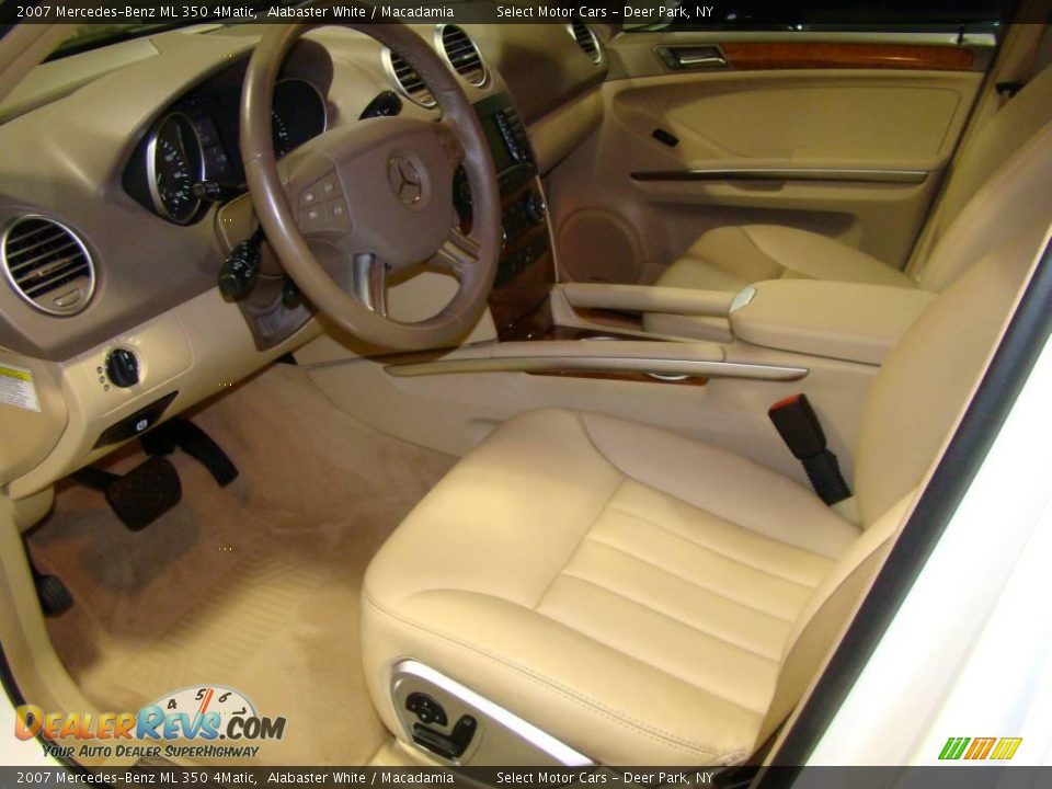 2007 Mercedes-Benz ML 350 4Matic Alabaster White / Macadamia Photo #7