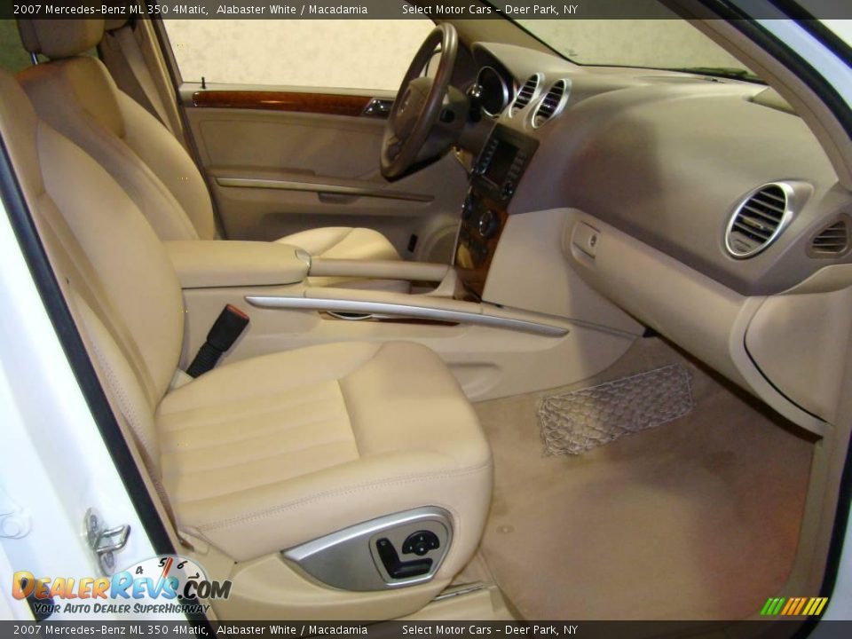 2007 Mercedes-Benz ML 350 4Matic Alabaster White / Macadamia Photo #10
