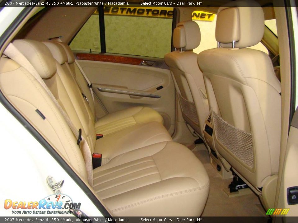 2007 Mercedes-Benz ML 350 4Matic Alabaster White / Macadamia Photo #11