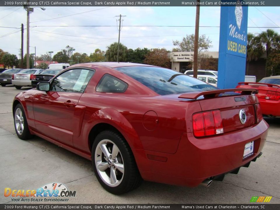 2009 Ford Mustang GT/CS California Special Coupe Dark Candy Apple Red / Medium Parchment Photo #6