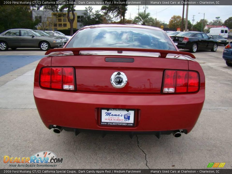 2009 Ford Mustang GT/CS California Special Coupe Dark Candy Apple Red / Medium Parchment Photo #7