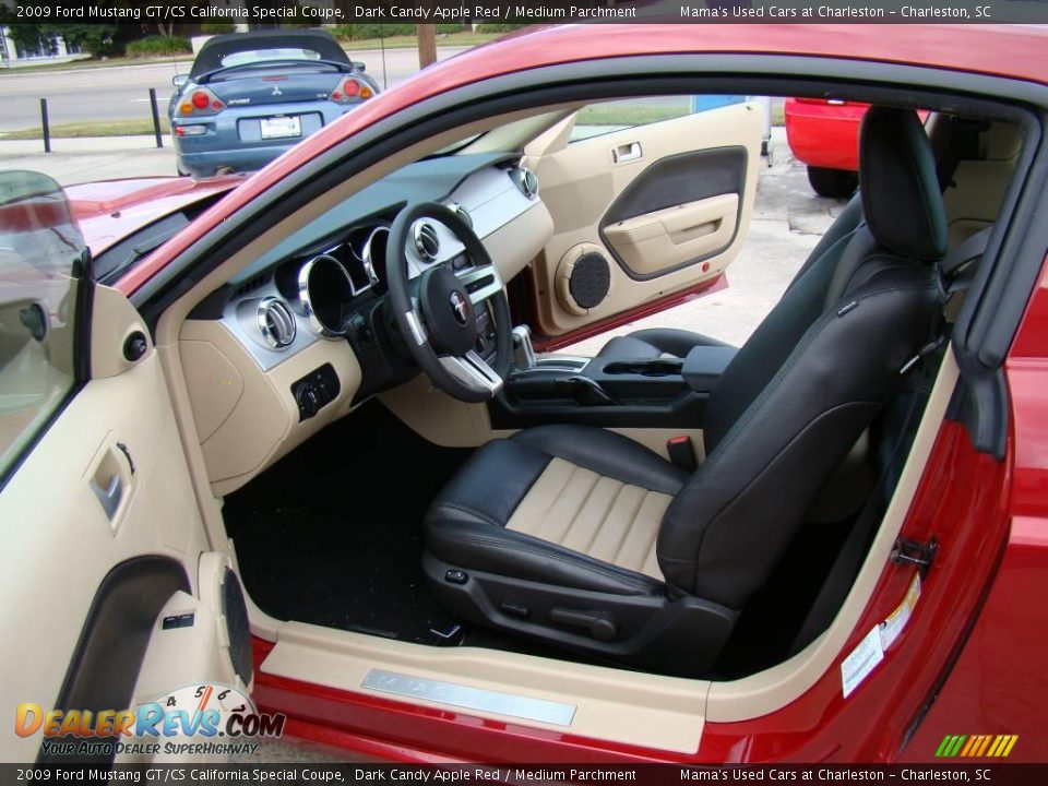 2009 Ford Mustang GT/CS California Special Coupe Dark Candy Apple Red / Medium Parchment Photo #9