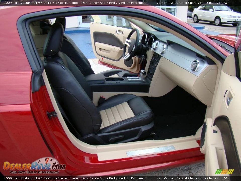 2009 Ford Mustang GT/CS California Special Coupe Dark Candy Apple Red / Medium Parchment Photo #10
