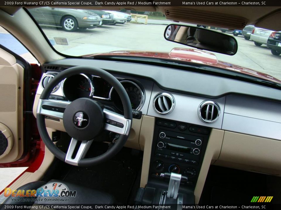 2009 Ford Mustang GT/CS California Special Coupe Dark Candy Apple Red / Medium Parchment Photo #11