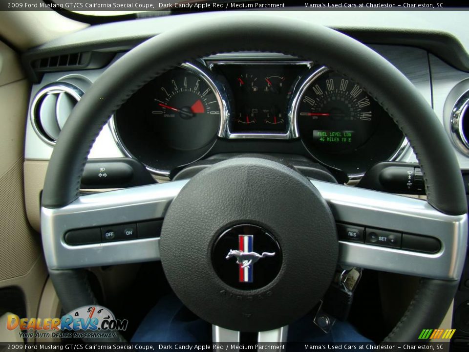2009 Ford Mustang GT/CS California Special Coupe Dark Candy Apple Red / Medium Parchment Photo #15