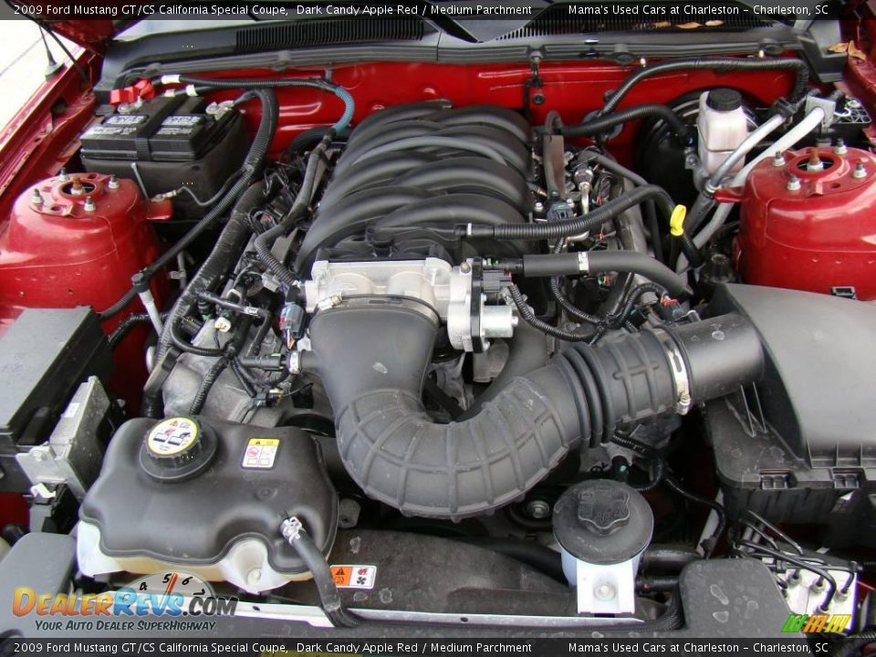 2009 Ford Mustang GT/CS California Special Coupe Dark Candy Apple Red / Medium Parchment Photo #26