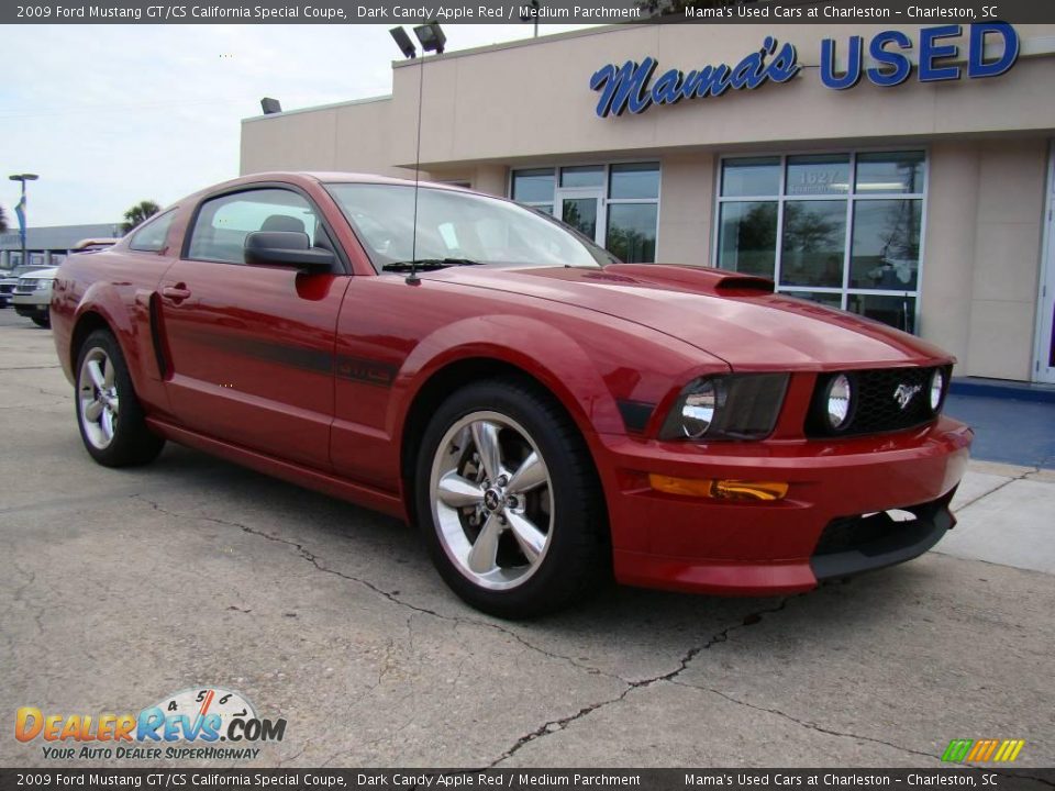 2009 Ford Mustang GT/CS California Special Coupe Dark Candy Apple Red / Medium Parchment Photo #30