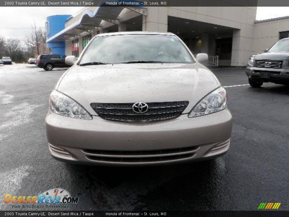 2003 Toyota Camry LE Desert Sand Mica / Taupe Photo #9