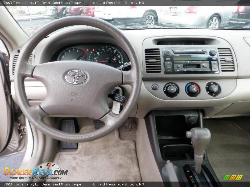 2003 Toyota Camry LE Desert Sand Mica / Taupe Photo #14