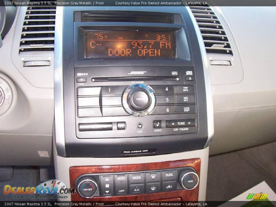 2007 Nissan Maxima 3.5 SL Precision Gray Metallic / Frost Photo #16