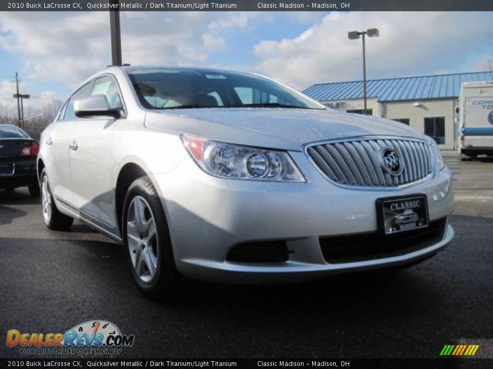 2010 Buick LaCrosse CX Quicksilver Metallic / Dark Titanium/Light Titanium Photo #3