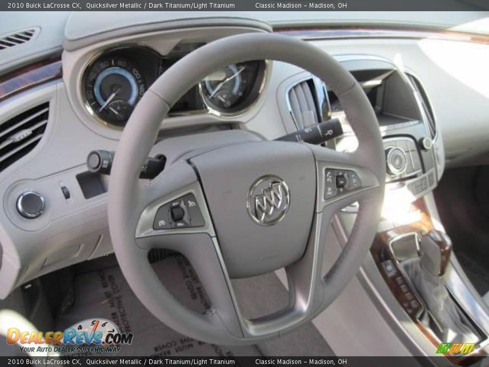 2010 Buick LaCrosse CX Quicksilver Metallic / Dark Titanium/Light Titanium Photo #10