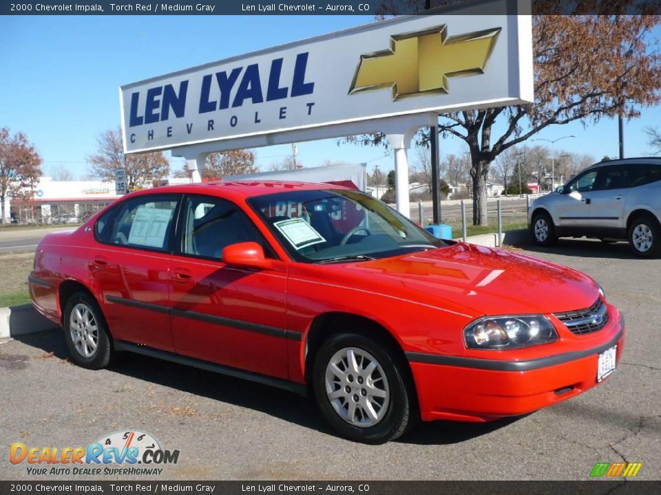 2000 Chevrolet Impala Torch Red / Medium Gray Photo #1