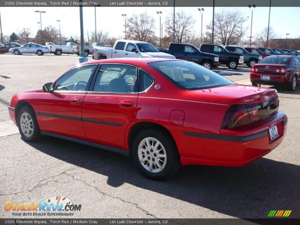 2000 Chevrolet Impala Torch Red / Medium Gray Photo #4