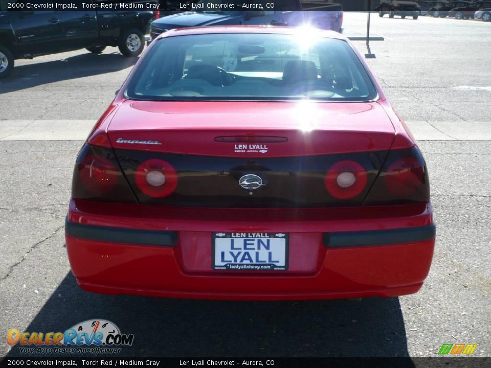 2000 Chevrolet Impala Torch Red / Medium Gray Photo #5