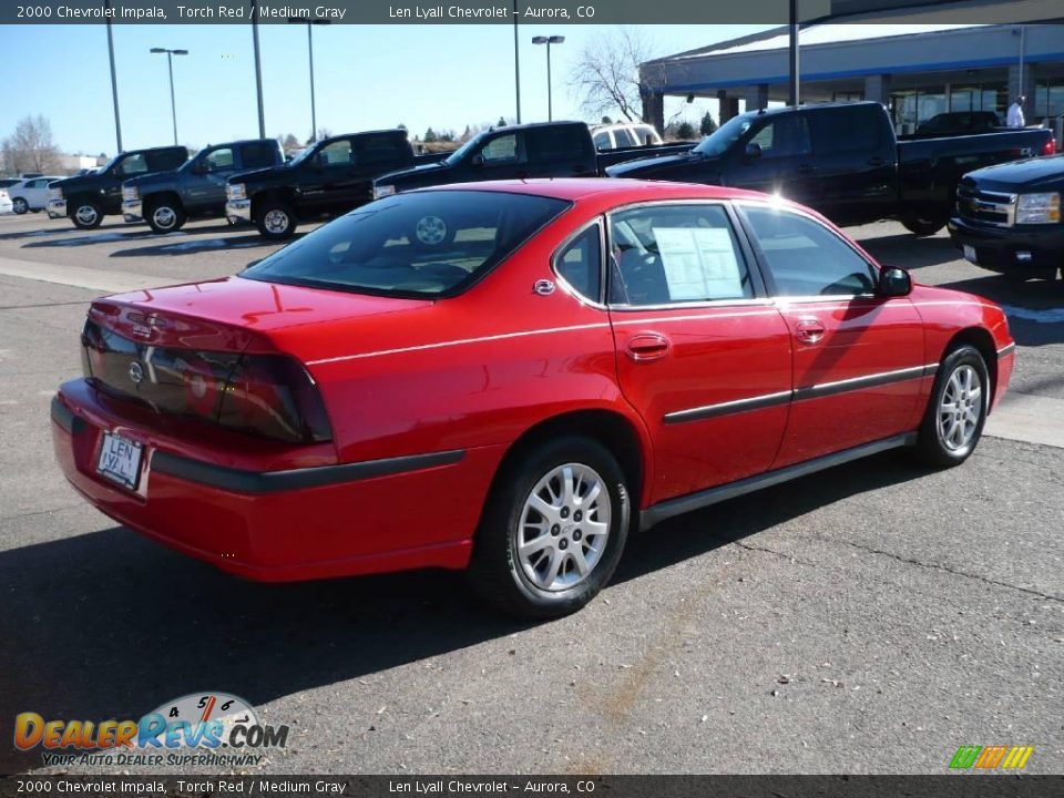 2000 Chevrolet Impala Torch Red / Medium Gray Photo #6