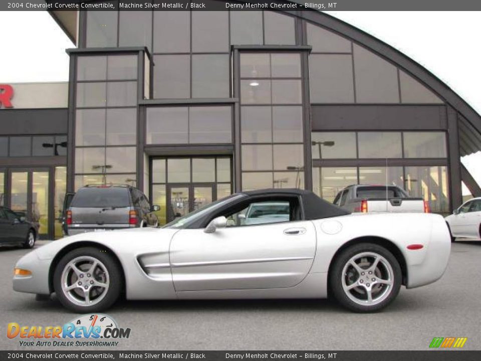 2004 Chevrolet Corvette Convertible Machine Silver Metallic / Black Photo #1