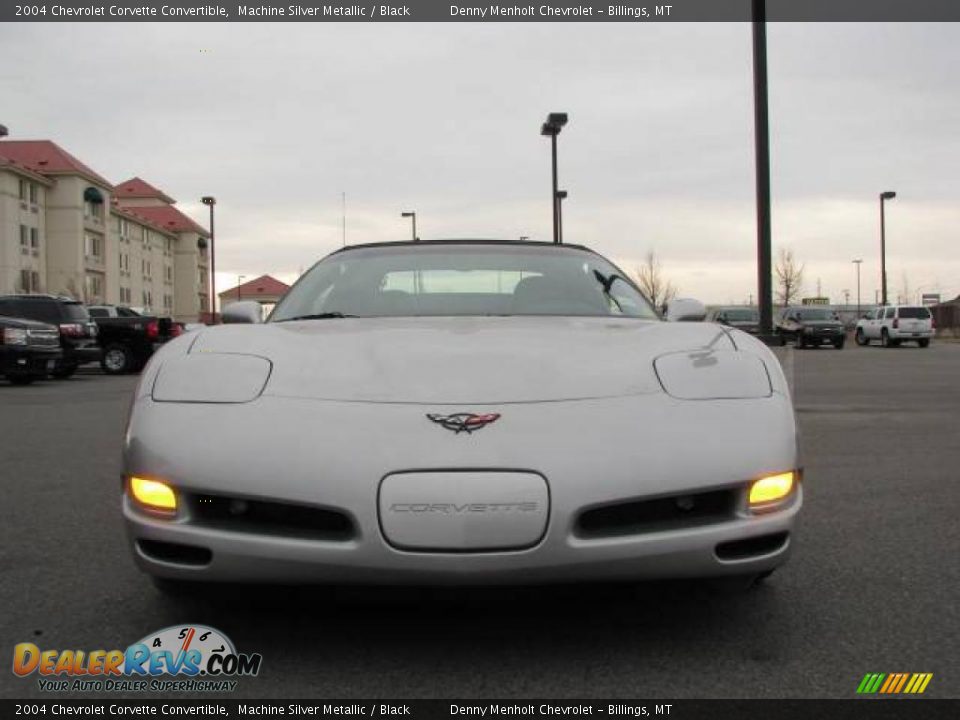 2004 Chevrolet Corvette Convertible Machine Silver Metallic / Black Photo #3